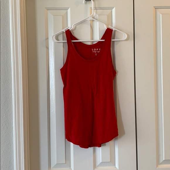 LOFT Tops - Loft vintage soft red tank top